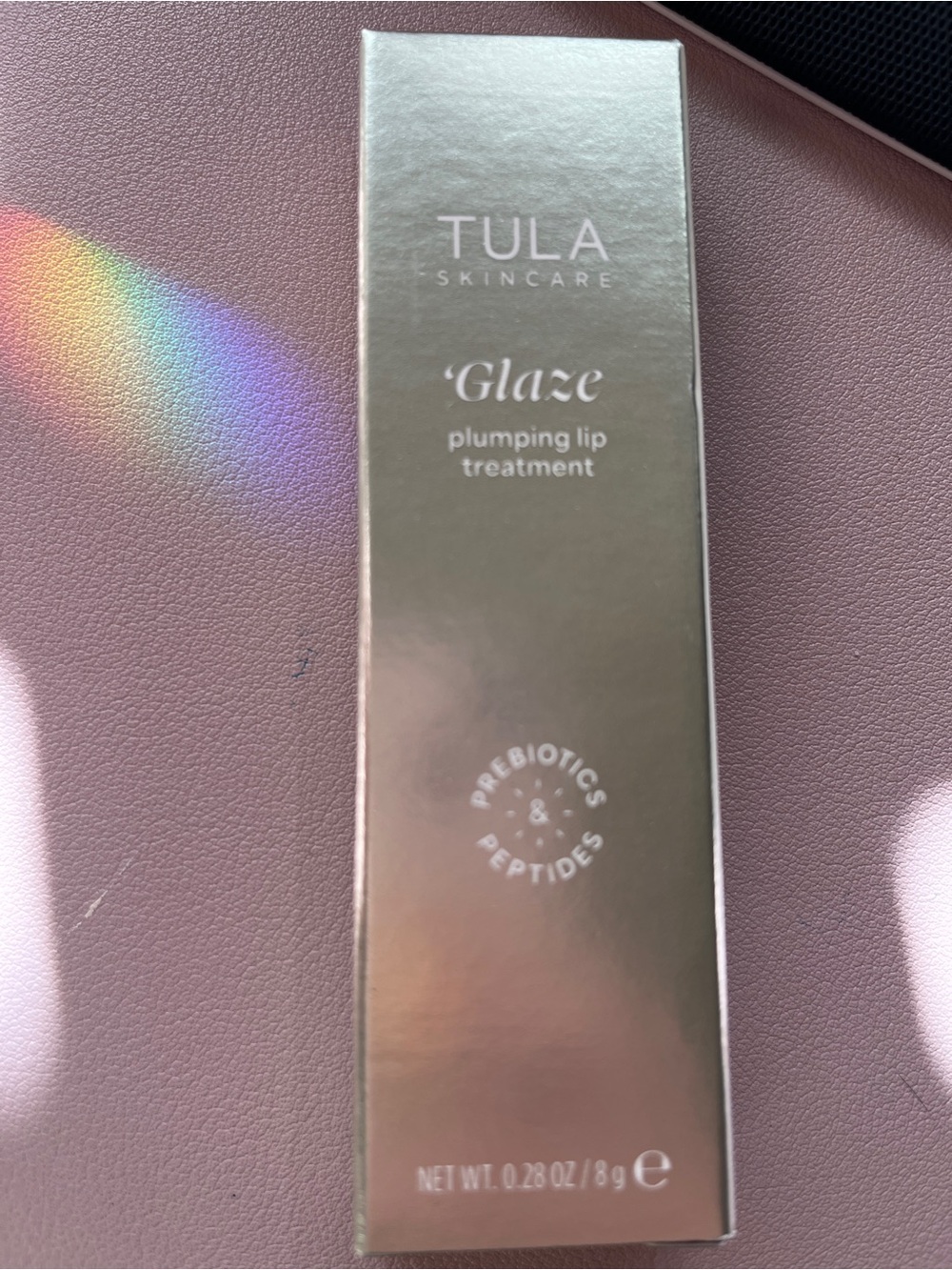New Tula Skincare Glaze Plumping Lip Treatment Maple 0.28 Oz